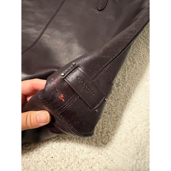 Coach Authentic Dark Oxblood Large Leather Tote - Picture 4 of 10